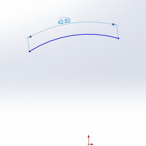 円弧の長さ設定