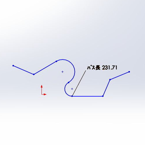 複合線長さ指定